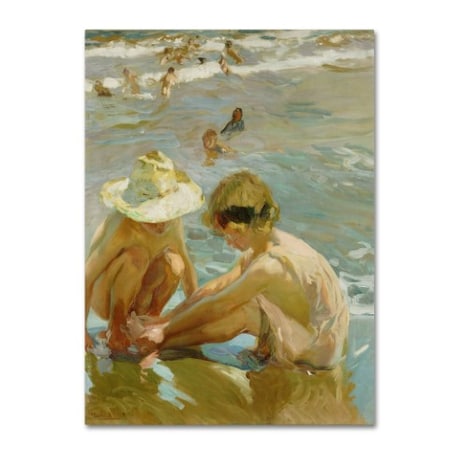Joaquin Sorolla 'The Wounded Foot' Canvas Art,24x32
